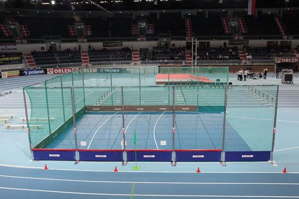 Polanik indoor kogelstoot afbakening