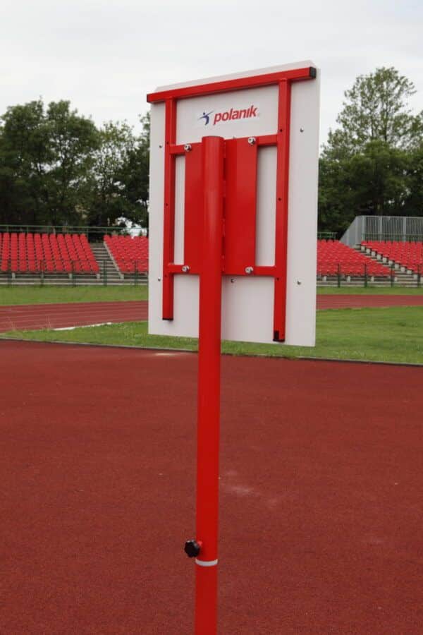 Polanik lat-afstandbord bij Polsstokhoogspringen