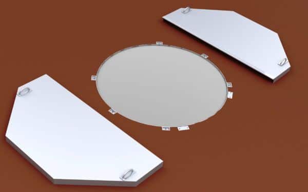 Aluminium afdekking discusring