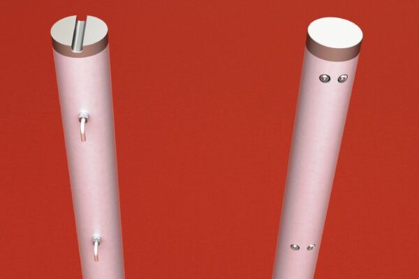 Tennispalen Aluminium rond