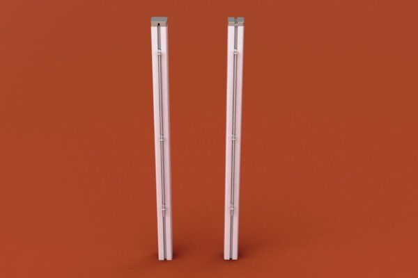 Tennispalen aluminium vierkant