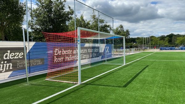 Professioneel WIT Kooidoel met spanstangen 7,32m x 2,44m