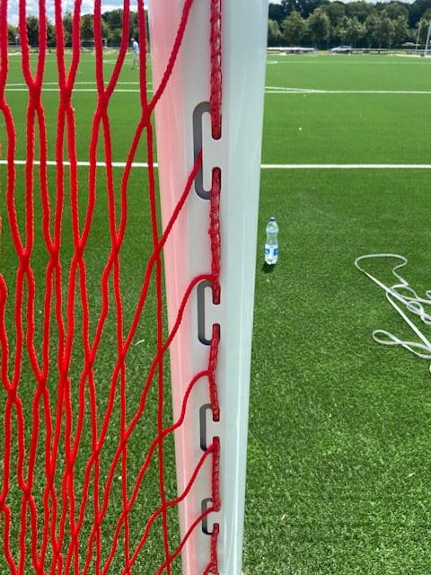 Professioneel WIT Kooidoel met spanstangen 7,32m x 2,44m
