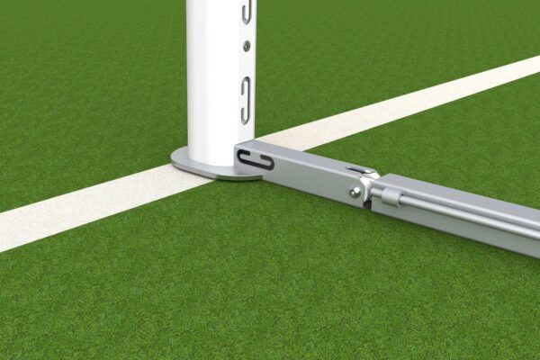 Professioneel WIT Kooidoel met spanstangen 7,32m x 2,44m