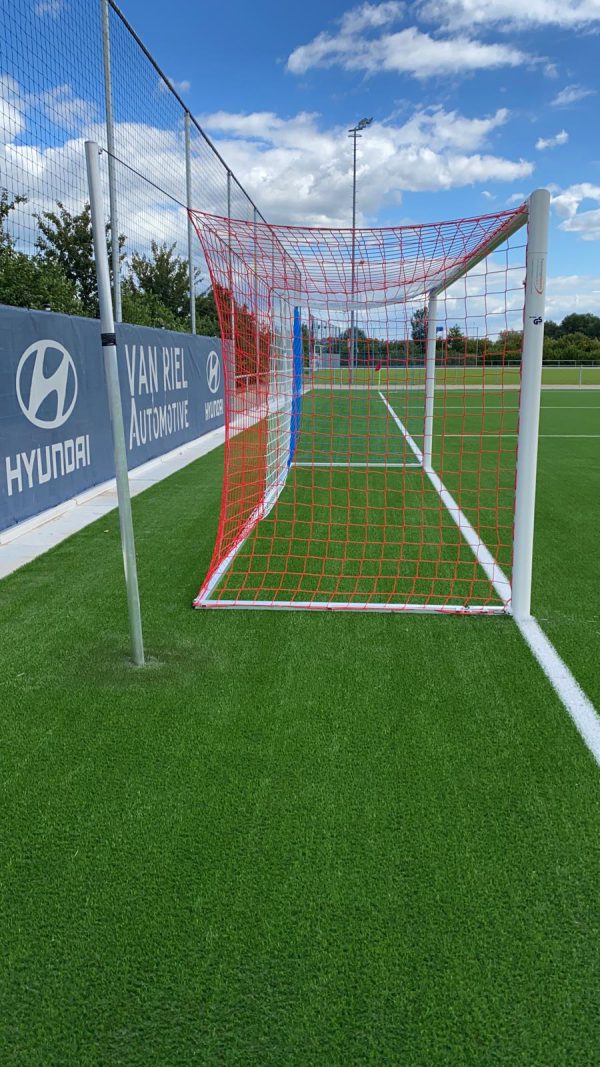 Professioneel WIT Kooidoel met spanstangen 7,32m x 2,44m