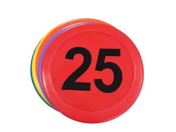 Markering-schijven rubber met nummers