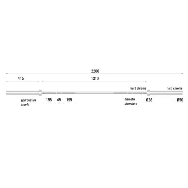 Toorx Olympische barbell
