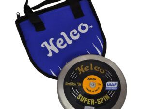Nelco Discus Super Spin Black 1kg Rim Glide 70m IAAF Cert