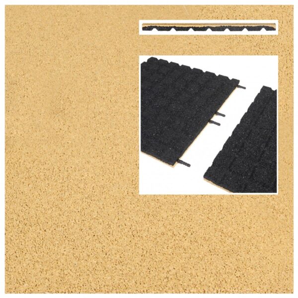 Rubberen (gerecycled) Safe & Soft EPDM tegel