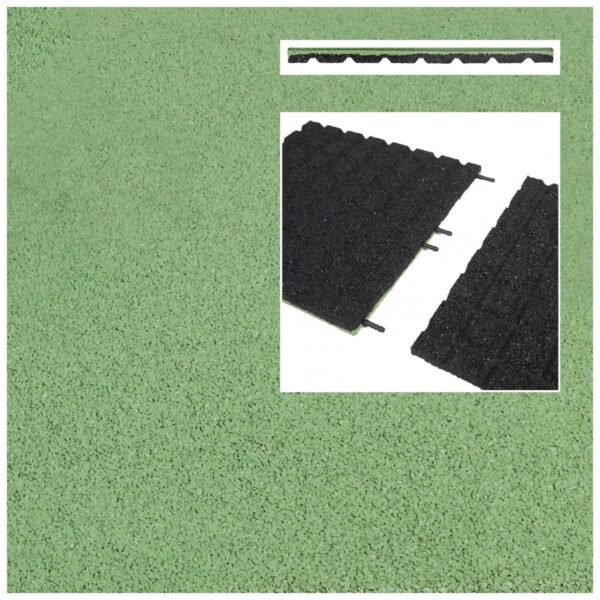 Rubberen (gerecycled) Safe & Soft EPDM tegel