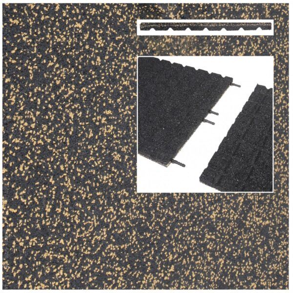 Rubberen (gerecycled) Safe & Soft EPDM tegel
