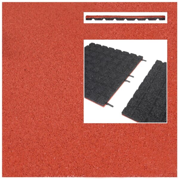 Rubberen (gerecycled) Safe & Soft EPDM tegel