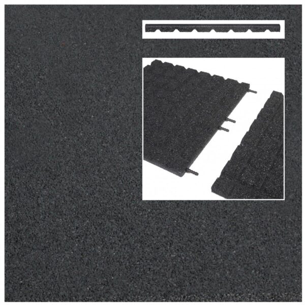 Rubberen (gerecycled) Safe & Soft EPDM tegel