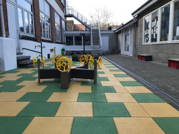 Rubberen (gerecycled) Safe & Soft EPDM tegel