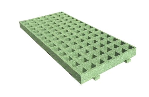 Rubber (gerecycled) grastegel