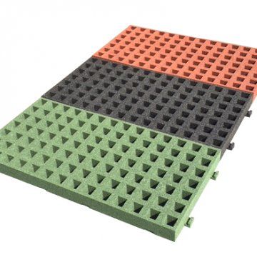Rubber (gerecycled) grastegel