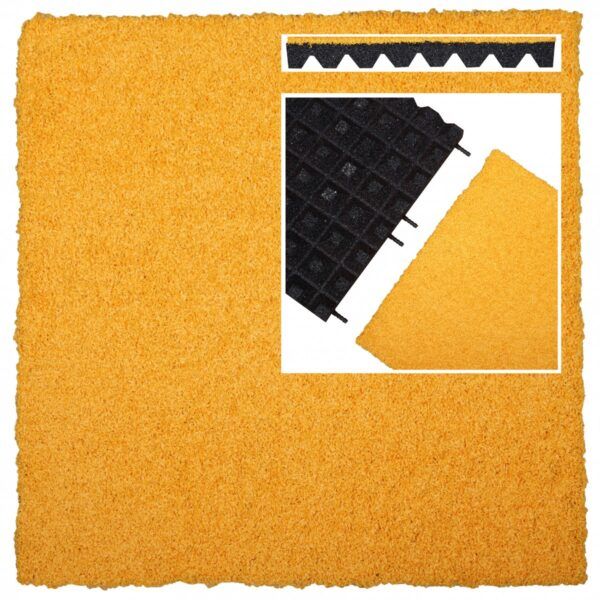 Rubberen (gerecycled) Safe & Soft Multiplay tegel met kunstgras