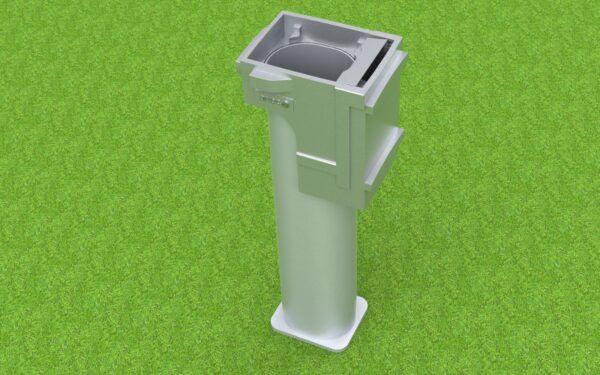 Speciaal grondpot voor rugbydoelen