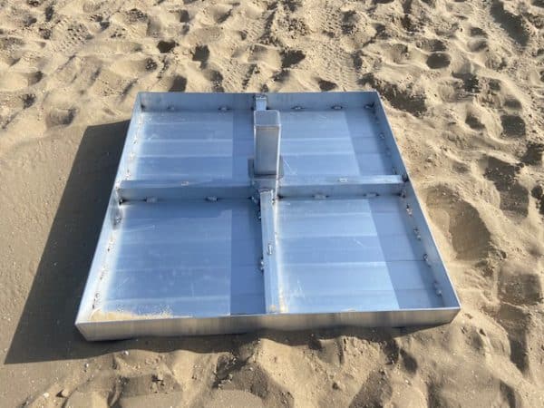 Inbouwframe voor beachsporten