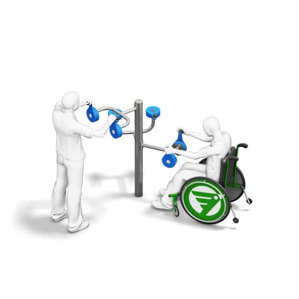 Ergometer inclusief bovenlichaam