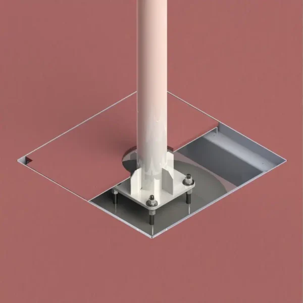 Camera paal met kantelvoet