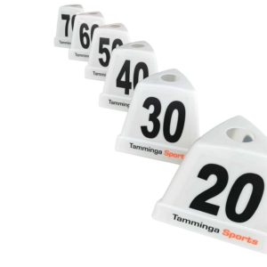 Afstandsmarkeringen werpen