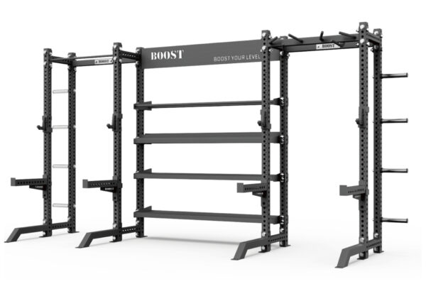 BOOST Dubbel Squat Station met opbergrek