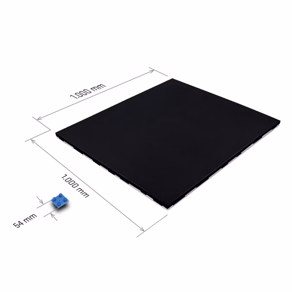 Premium BLACK 100x100x2cm