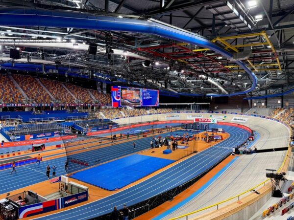 Indoor kogelstoot flexibele afbakening