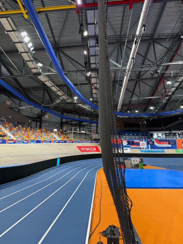 Indoor kogelstoot flexibele afbakening