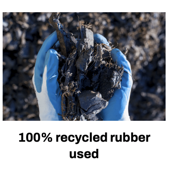 Outdoor rubber tegel- gerecycled